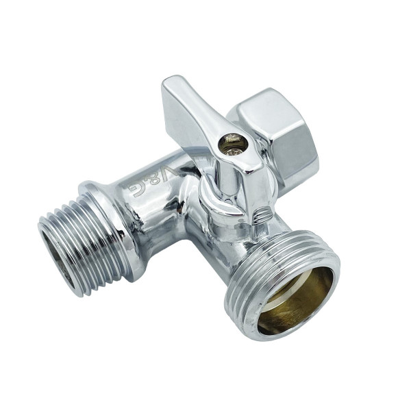 Кран проходной 1/2"х3/4"х1/2" ВНН шаровый Valogin для сантехнических приборов (флажок) VG-506101 Кран проходной 1/2"х3/4"х1/2" ВНН шаровый Valogin для сантехнических приборов (флажок) VG-506101