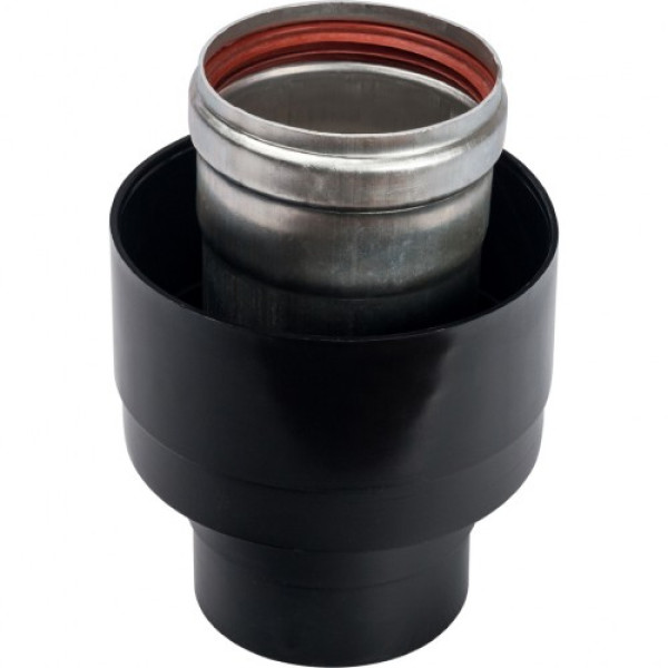 Элемент дымохода манжета для перехода с DN 80 на финальный вертикальный участок DN 80/125 SCA-0080-080125 Элемент дымохода манжета для перехода с DN 80 на финальный вертикальный участок DN 80/125 SCA-0080-080125