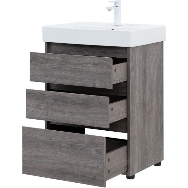 Тумба напольная Aquanet Nova Lite 60 дуб рошелье (3 ящика) (00302470)