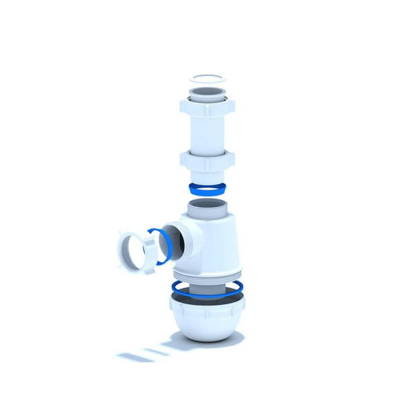 Сифон 40 мм. бутылочный АНИ "Грот" для донного клапана (без выпуска) АНИ пласт (A0120) Сифон 40 мм. бутылочный АНИ "Грот" для донного клапана (без выпуска) АНИ пласт (A0120)