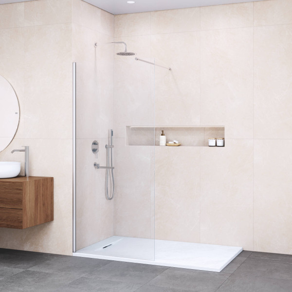 Душевое ограждение RGW Walk In 130x195 стекло прозрачное, профиль хром (351001013-11) Душевое ограждение RGW Walk In 130x195 стекло прозрачное, профиль хром (351001013-11)