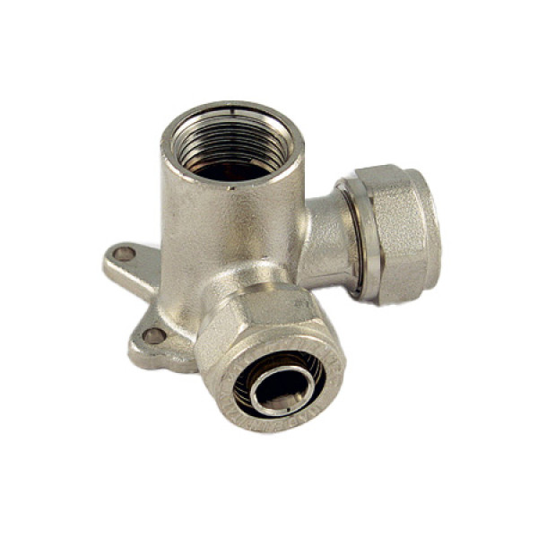 Водорозетка Tiemme 16x1/2" двухплоскостная (обжим) (1600063) Водорозетка Tiemme 16x1/2" двухплоскостная (обжим) (1600063)