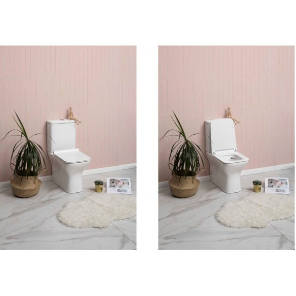 Унитаз напольный Aquanet Cube-C с сиденьем Soft Close (210759)