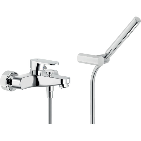 Смеситель для ванны и душа Nobili YoYo хром, с душевым набором (YO126110CR)