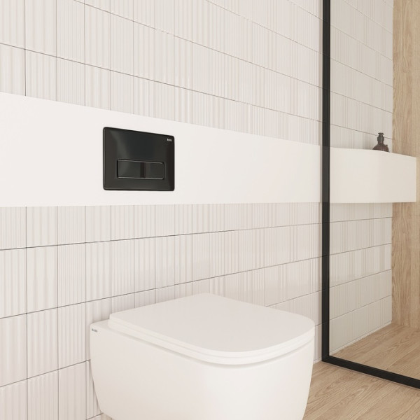 Клавиша смывная Iddis 010 Unifix чёрная (UNI10B0i77)