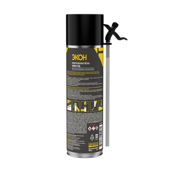 Пена монтажная бытовая Экон СТД 400 мл. (3003619)