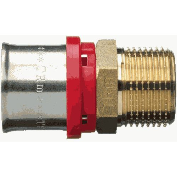 Соединение прямое 26*3/4"Н TeRma (пресс, латунь) (02023) Соединение прямое 26*3/4"Н TeRma (пресс, латунь) (02023)