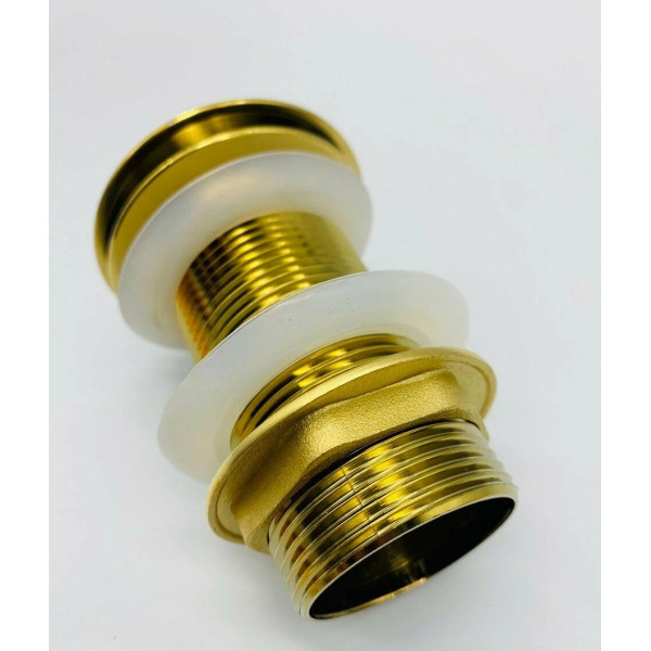Донный клапан для раковины Vieir 1 1/4" (32 мм.), 67 мм. Quick Clac без перелива (латунь, золото) (VER21AS) Донный клапан для раковины Vieir 1 1/4" (32 мм.), 67 мм. Quick Clac без перелива (латунь, золото) (VER21AS)