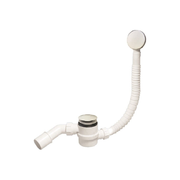 Обвязка для ванны McAlpine 1-1/2"x40 мм с переливом L700 D34мм гидрозат.50мм, белая (MRB11-WH)