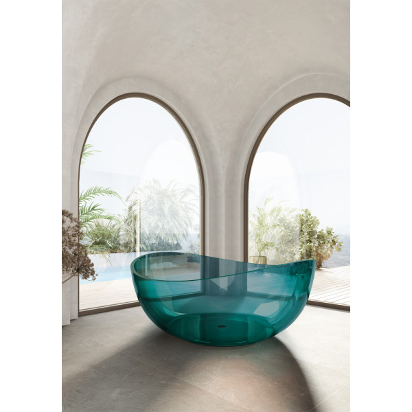 Ванна прозрачная Abber Kristall 150x150 бирюзовая (AT9705Aquamarin) Ванна прозрачная Abber Kristall 150x150 бирюзовая (AT9705Aquamarin)