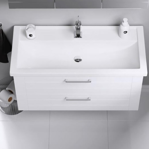 Тумба подвесная Aqwella Manchester 966x450x495 белый (MAN01102)