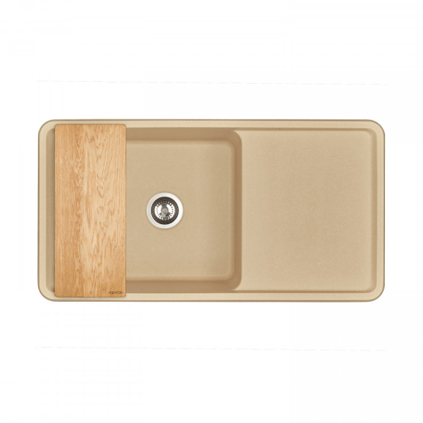 Мойка для кухни врезная Aquaton Беллис 510x970x250 латте (1.A725.1.32B.S26.0) Мойка для кухни врезная Aquaton Беллис 510x970x250 латте (1.A725.1.32B.S26.0)