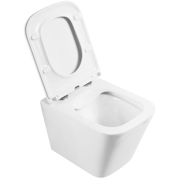 Унитаз подвесной BelBagno Ardente-R безободковый (BB520CHR/BB2322SC)