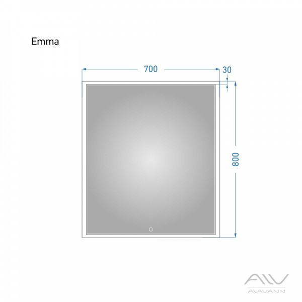 Зеркало с подсветкой Alavann Emma 70 Зеркало с подсветкой Alavann Emma 70