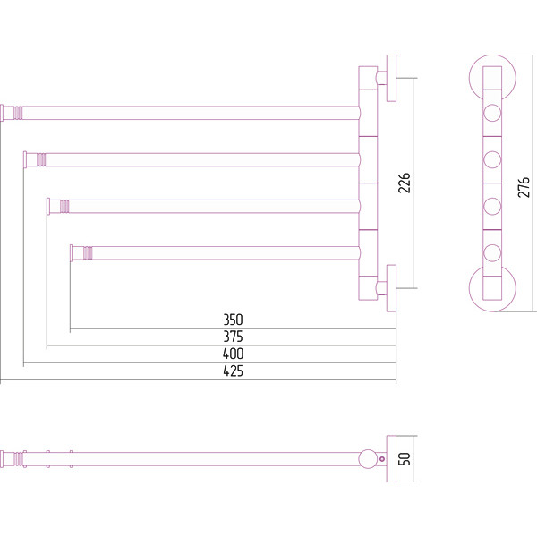 Держатель полотенец Сунержа Вeep-4 поворотный / L 425 Золото (03-3010-4425) Держатель полотенец Сунержа Вeep-4 поворотный / L 425 Золото (03-3010-4425)