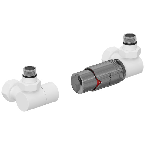 Терморегулятор автоматический Сунержа 1/2"х3/4" НР/НГ 3D правый, набор, матовый белый - чёрный хром (30-1422-6211) Терморегулятор автоматический Сунержа 1/2"х3/4" НР/НГ 3D правый, набор, матовый белый - чёрный хром (30-1422-6211)