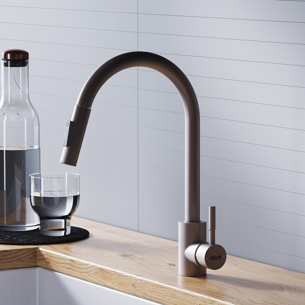 Смеситель для кухни Dorff Logic сатин (D3007511)