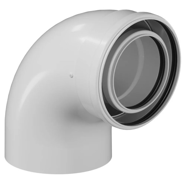 Отвод конденсационный Okseler D110/160 90° (oks00107) Отвод конденсационный Okseler D110/160 90° (oks00107)