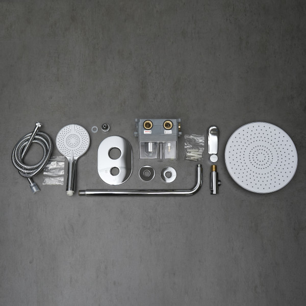 Смеситель для душа Lemark Ortus встраиваемый хром (LM11329C)