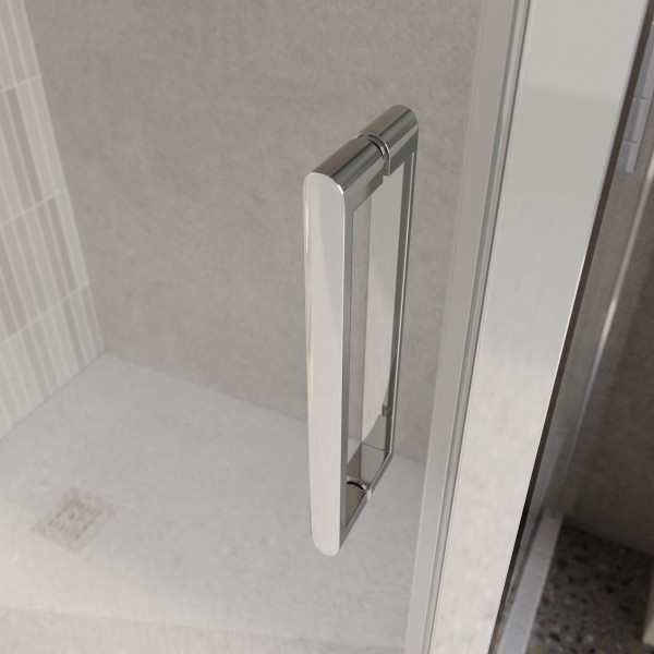Душевой уголок BelBagno Luce 150x90x195 стекло прозрачное, профиль хром (LUCE-AH-1-150/90-C-Cr)