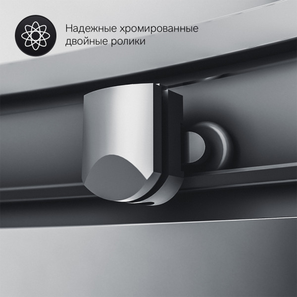 Душевой уголок AM.PM Gem 80x80x190 стекло прозрачное, профиль черный матовый (W90G-401-080BT)