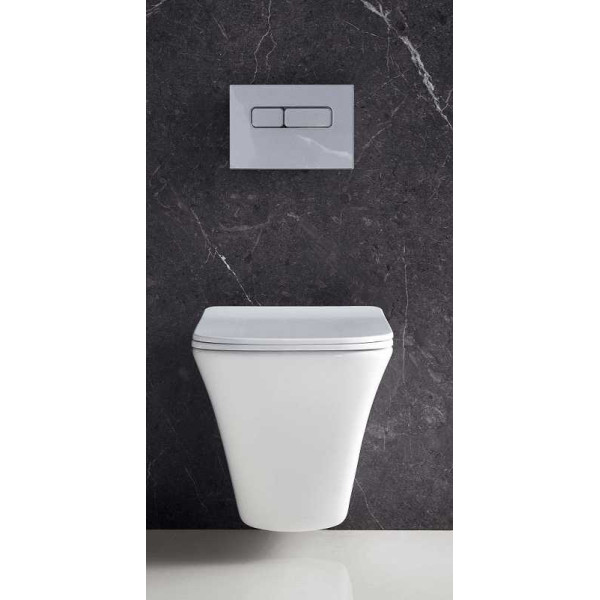 Унитаз подвесной BelBagno Marmi белый (BB052CHR)