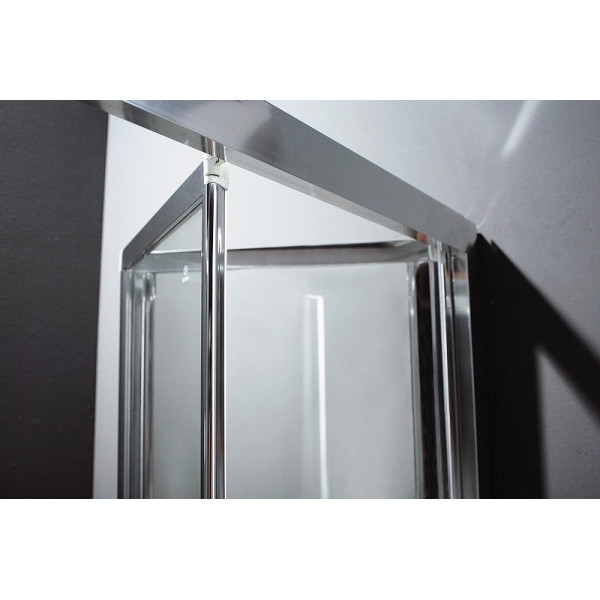 Душевая перегородка Cezares Anima 90x195 стекло рифленое, профиль хром (ANIMA-W-BS-90-P-Cr)