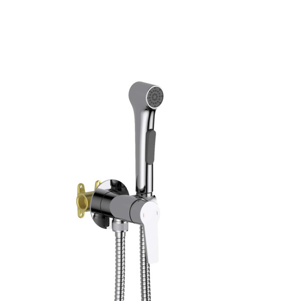 Смеситель с гигиеническим душем Aquatek Лугано встраиваемый хром (AQ1719CR)