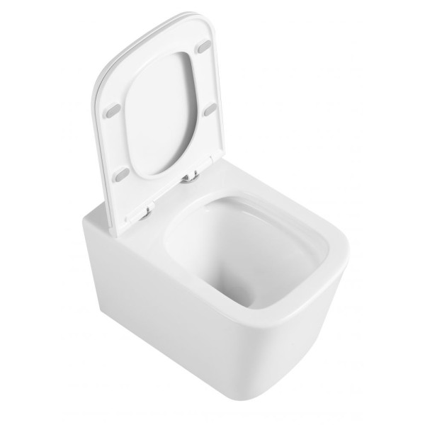 Унитаз подвесной Triton Verso с сиденьем микролифт, белый (VO-3032)