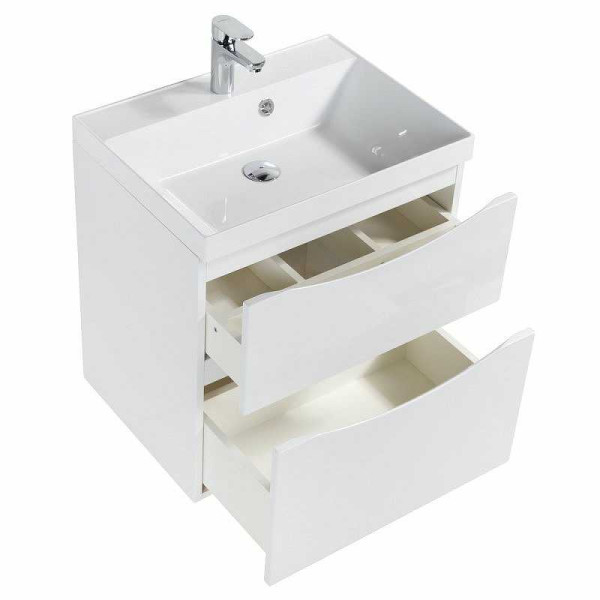 Тумба подвесная BelBagno Marino-H60 60 см Bianco Lucido (Marino-H60-600-2C-SO-BL-P)