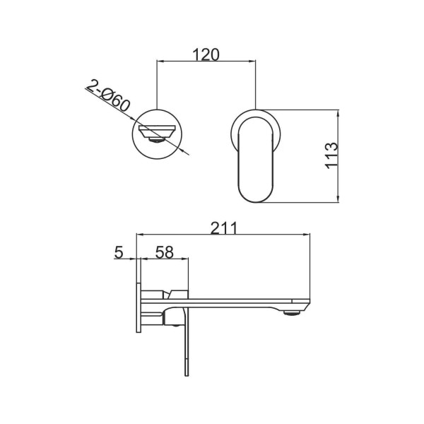 Душевая система Fashun встраиваемая черный (A1185-7) Душевая система Fashun встраиваемая черный (A1185-7)