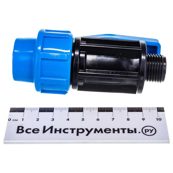 Кран шаровый 20*1/2"Н Джилекс (для п/э трубы, PP) (9364) Кран шаровый 20*1/2"Н Джилекс (для п/э трубы, PP) (9364)