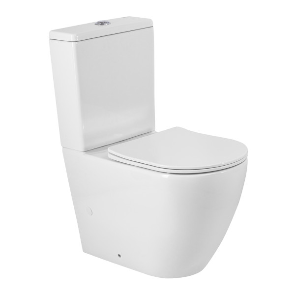 Чаша унитаза BelBagno Сфера-Р безободкового со смывом Торнадо с сиденьем soft close P-trap белая (BB2141CP-TOR/SC) Чаша унитаза BelBagno Сфера-Р безободкового со смывом Торнадо с сиденьем soft close P-trap белая (BB2141CP-TOR/SC)
