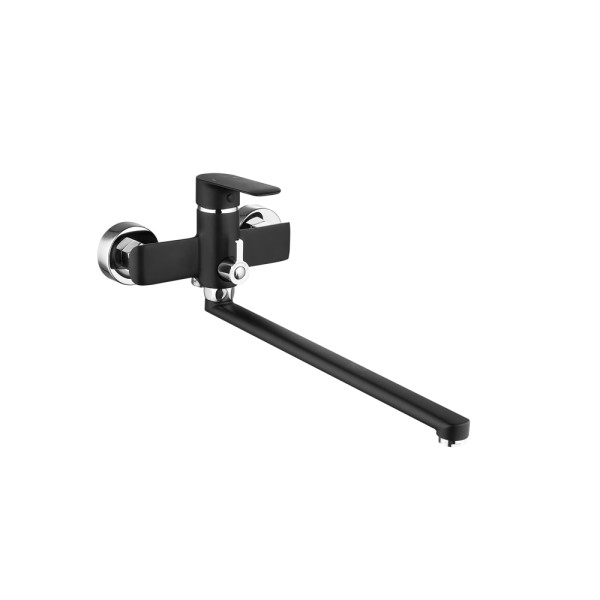 Смеситель для ванны и душа Fashun с душевым комплектом чёрный (A2282-7) Смеситель для ванны и душа Fashun с душевым комплектом чёрный (A2282-7)