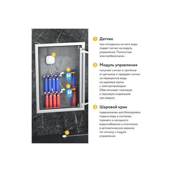 Система защиты от протечки воды Stahlmann Base 1/2" (2287301) Система защиты от протечки воды Stahlmann Base 1/2" (2287301)