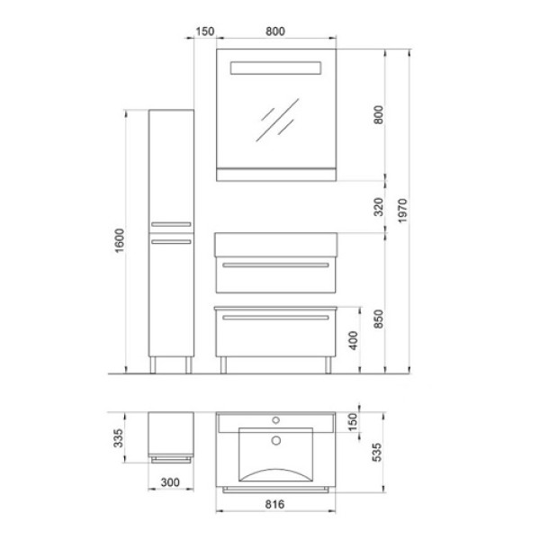 Зеркало Valente Severita 800x149x800 с подсветкой и стеклополкой (S2) Зеркало Valente Severita 800x149x800 с подсветкой и стеклополкой (S2)