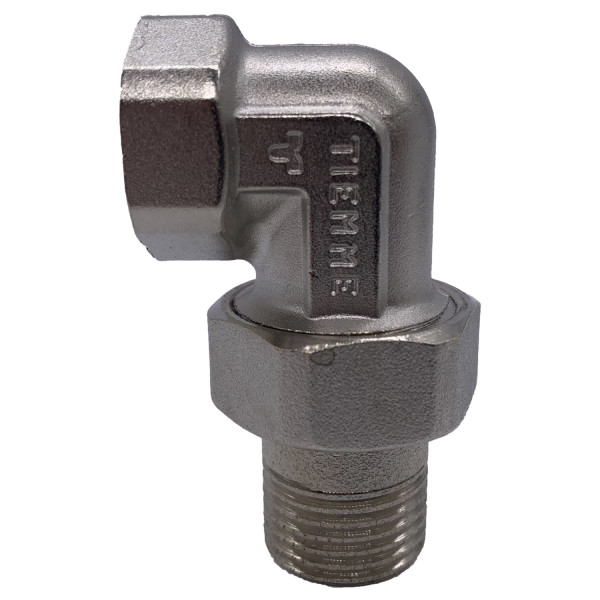 Сгон угловой (американка) 1/2" ВН с O-RING Tiemme (никель) (1500168 / 1565N000404) Сгон угловой (американка) 1/2" ВН с O-RING Tiemme (никель) (1500168 / 1565N000404)