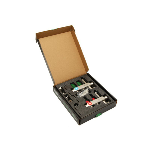 Коллекторная группа 2 отвода 1"х3/4" Arrowhead с расходомерами, дренажом и воздухоотводчиком нерж.сталь (CS-550-02)