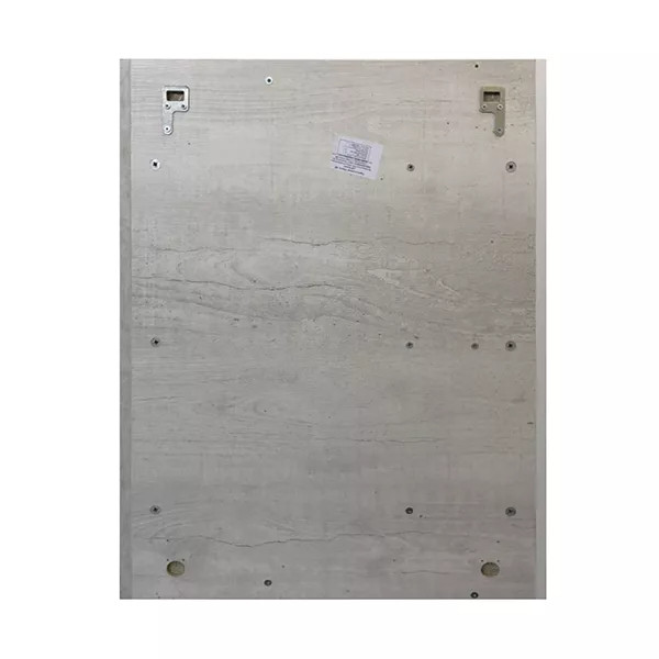 Шкаф зеркальный Comforty Прага 600x140x800 дуб белый (00004147599)