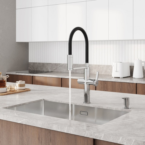 Смеситель для кухни Iddis Ikon С фильтром для питьевой воды хром (IKNSBFFi05) Смеситель для кухни Iddis Ikon С фильтром для питьевой воды хром (IKNSBFFi05)