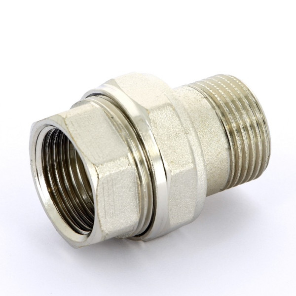 Сгон прямой 3/4" ВН с плоской прокладкой Uni-Fitt IT (никель) 656N3000