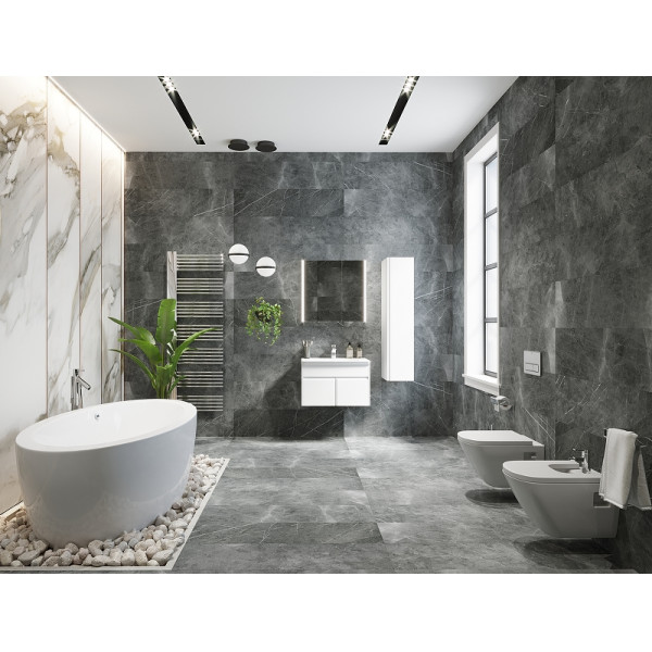 Шкаф зеркальный Roca Up 80x14,5x81 белый (ZRU9303017)