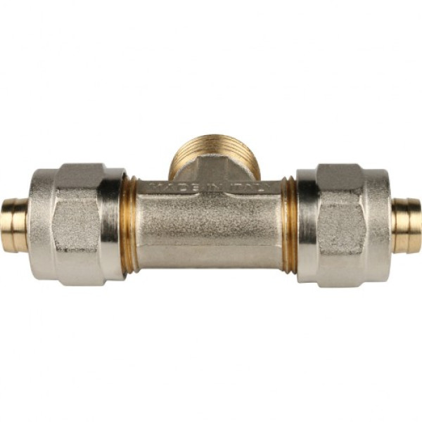 Тройник 16*1/2"Н*16 Stout (обжим) SFS-0011-001216 Тройник 16*1/2"Н*16 Stout (обжим) SFS-0011-001216