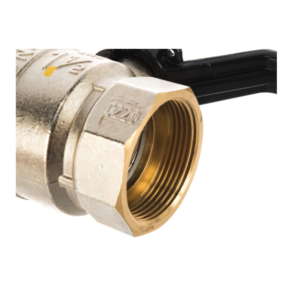 Кран 1 1/4" ВВ шаровый "LD Pride" (чёрная ручка) (LD 47.301.32) Кран 1 1/4" ВВ шаровый "LD Pride" (чёрная ручка) (LD 47.301.32)