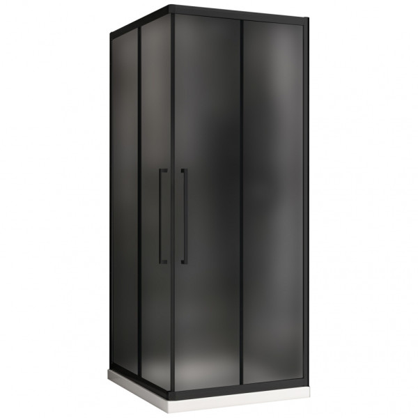 Душевой уголок Abber Schwarzer Diamant 100x100x195 стекло матовое, профиль черный (AG02100BMH) Душевой уголок Abber Schwarzer Diamant 100x100x195 стекло матовое, профиль черный (AG02100BMH)