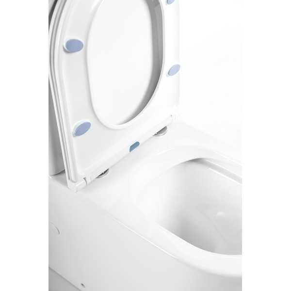 Унитаз-компакт BelBagno Flay-R безободковый (BB2149CPR/BB870SC)