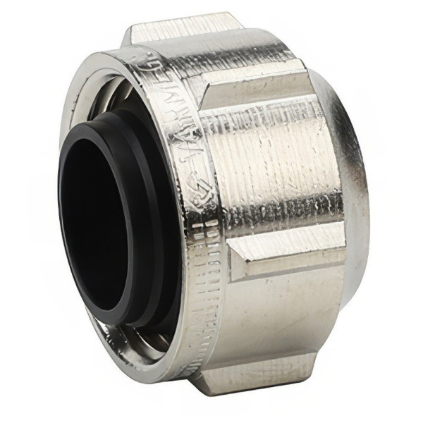 Соединение прямое 15х1/2"Н Varmega (обжим, никель) (VM09301)