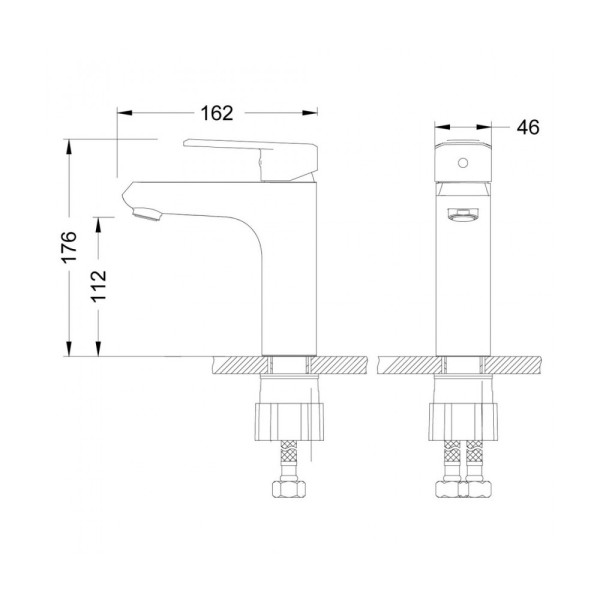 Смеситель для раковины Lemark Point (LM0306C) Смеситель для раковины Lemark Point (LM0306C)