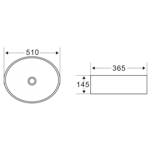 Раковина накладная BelBagno белая (BB1049)