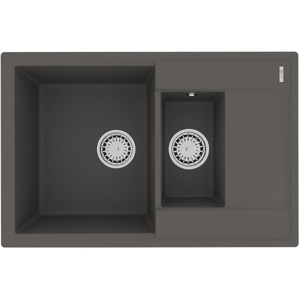 Мойка для кухни врезная Lemark Ramza 760 760x500 серый шелк (9910041) Мойка для кухни врезная Lemark Ramza 760 760x500 серый шелк (9910041)